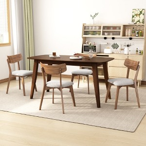 5-Piece Dining Set with Kitchen Table and 4 Upholstered Chairs - 1 of 4