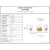 Urban Ambiance Luxury New Traditional Bath Light 8.5''H x 24.25''W,  Olde Brass Finish,  Swan-Hill Collection, UHP4206 - 3 of 4