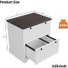 Acekool 2-Drawer Farmhouse File Cabinet, 30" Wood Lateral Filing Cabinet for A4/Letter/Legal, Rustic Printer Stand & Storage for Home Office - 2 of 4