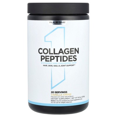 Rule One Proteins Collagen Peptides + Vitamin C and Hyaluronic Acid, Vanilla Creme, 8.11 oz (230 g)