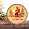Stony Creek 7.5 Inch Holiday Pre-Lit Accent With Frame Christmas Lighted Glass Accent , Christmas Decor Santa Claus Reindeer Trees (1PC) - 2 of 4
