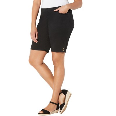 Catherines Women's Plus Size Everyday Cotton Twill Short