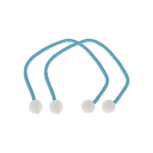 Unique Bargains Buckle Faux Pearl Curtain Tie Polyester ABS 2 Pcs - 1 of 4