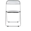 Transparent Folding Chair Chair Pc Plastic Living Room Seat - 3 of 4