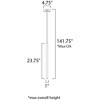 ET2 Lighting Flute 1 - Light Pendant in  Polished Chrome - 3 of 4