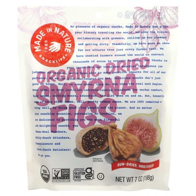 Made in Nature, Organic Dried Smyrna Figs, 7 oz
