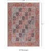 HomeStock Emerald Morris Red & Ivory 6.7x9.7, Traditional, Woven with Digital Heat Transferred Printing Rug - 3 of 4