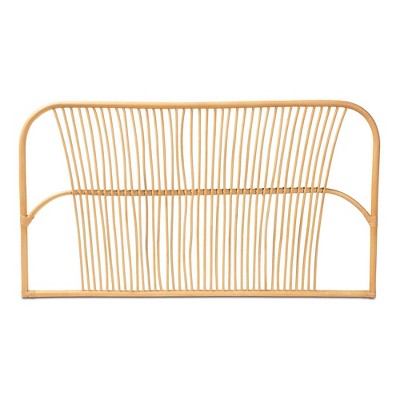 Natural Rattan Queen Size Wall-Mount Headboard
