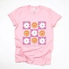 Simply Sage Market S.W.Smiley Retro Smiley Face Short Sleeve Tee - XS - Pink - 2 of 4