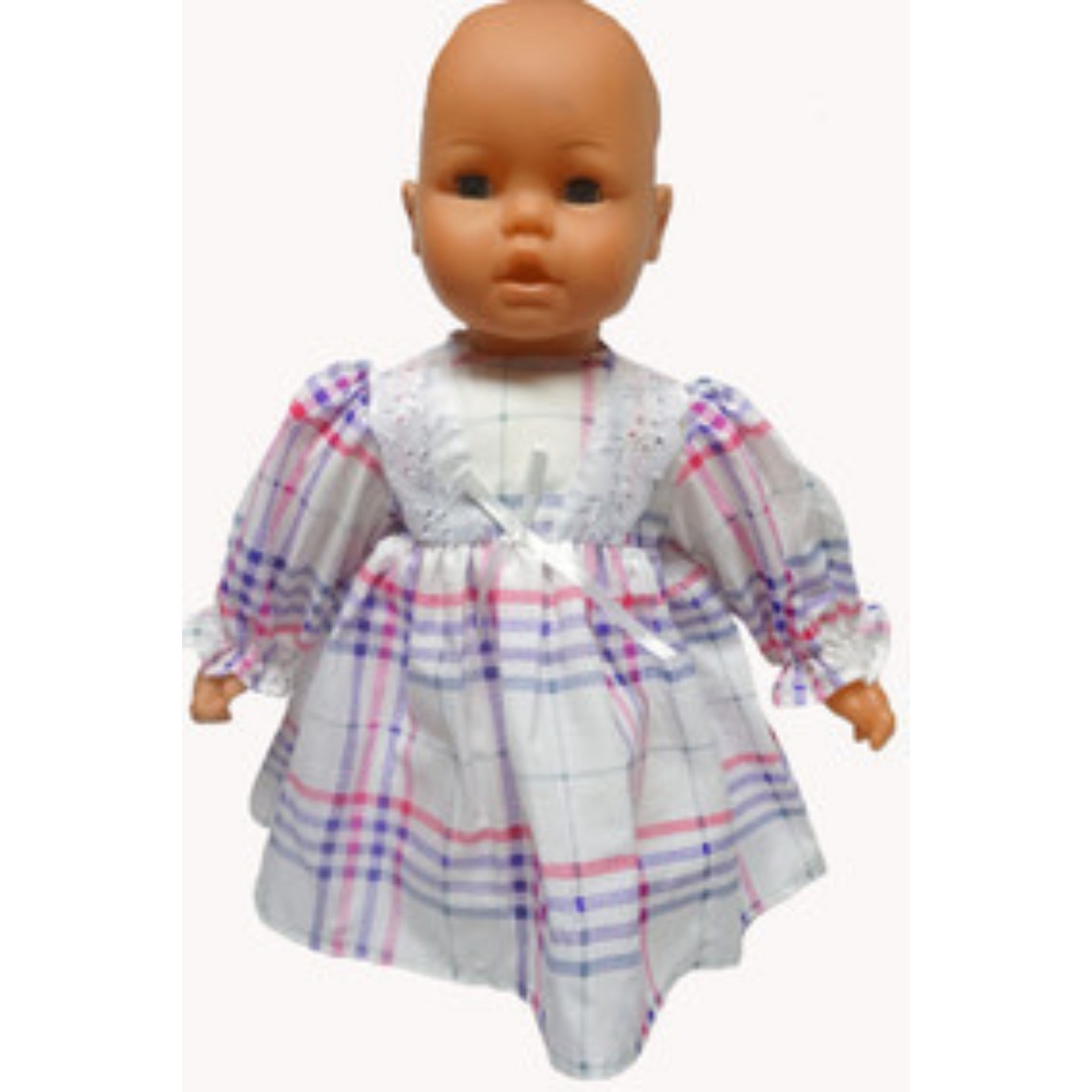 Платье Doll Clothes Superstore Pink And Purple Print Dress Dolls для малышей, цвет: Розовый — фото 2
