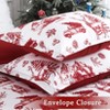 Garvee 3 Piece Christmas Duvet Cover Set, Soft Microfiber Comforter Cover with 2 Pillow Shams, Washable Cute Bedding Set for Bedroom Decor - 4 of 4