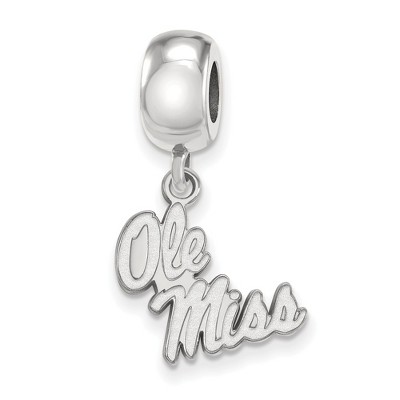Black Bow Jewelry Sterling Silver Mississippi Rebels NCAA Bead Charm