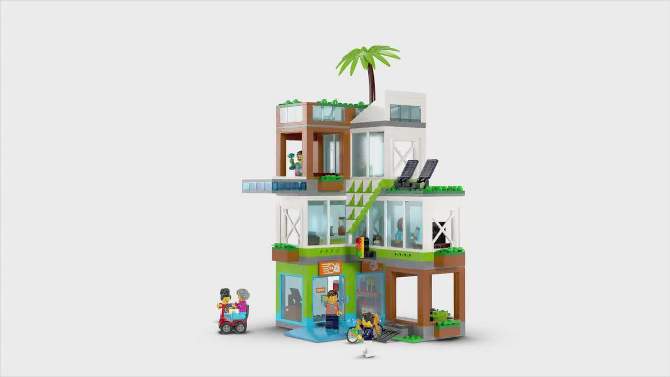 LEGO City Apartment Building Fun Toy Set with Connecting Room Modules 60365, 2 of 9, play video