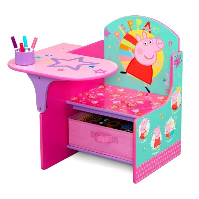 Delta Children Peppa Pig Chair Desk with Storage Bin - Greenguard Gold Certified - Pink