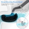 HAMITOR Toilet Bowl Brush Holder Set: Curved Design with Holder for Deep Cleaning Under Rim - Compact Hidden Scrubber for Small Space - 3 of 4