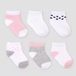 ** 12 PAIRS BABY GIRLS CUTE CAT ANKLE SOCKS  0-2.5 NEW ** RED 