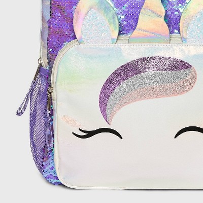 Kids&#39; 16.8&#34; Unicorn Pocket Backpack - Cat &#38; Jack&#8482; White/Purple_0