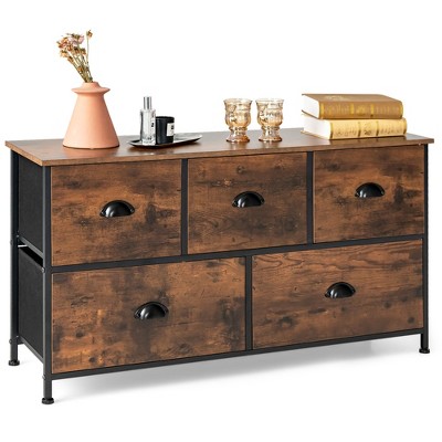 Wooden dresser deals storage