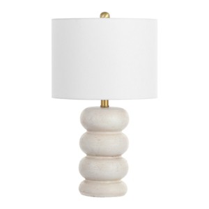 Coco 22" Ceramic Table Lamp - Cream/Brass Gold - Safavieh - 1 of 4