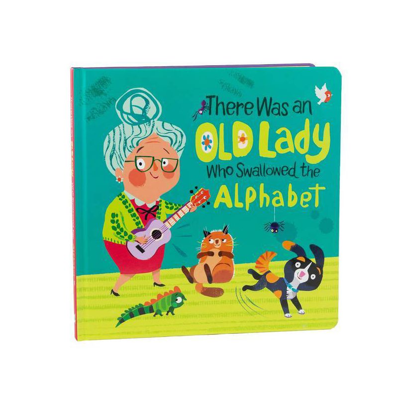 There Was an Old Lady Who Swallowed the Alphabet - by  Little Grasshopper Books & Beth Taylor & Publications International Ltd (Board Book), 1 of 2