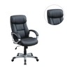 Simple Relax Adjustable Height Office Chair with Padded Armrests, Black - 3 of 4