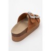 Polacca - Cognac Brown Suede Leather Slide Sandal (Women) | Forever & Always Shoes - 4 of 4