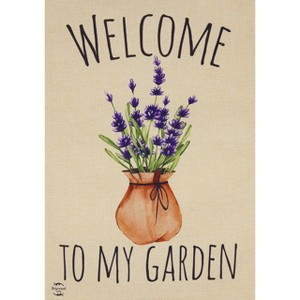 Briarwood Lane Garden Flag 12x18 For Outdoor Lavender Spring Burlap For Spring Garden Flag Flags For Outside - 1 of 4