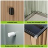 6x4 FT Outdoor Metal Garden Shed,Waterproof, Anti-UV Storage Shed with Sloping Roof & Vents for Backyard, Patio, Poolside - 4 of 4