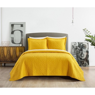 Yellow deals king bed