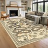 Washable Modern Snake Printed Rug Non Slip Low Pile Rug Soft Throw Floor Cover Foldable Indoor Carpet for Living Room Bedroom Playroom Nursery - 2 of 4