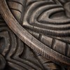 Sullivans 9.5" & 11.75" Risers With Medallion Pattern Set of 2, Wood - 2 of 3