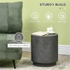 Maggift Patio End Tables, Modern Decorative Side Tables, Stylish Design for Patio, Living Room, Indoor and Outdoor Use, Black, 14.5"*14.5"*17" - 4 of 4