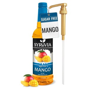 Syruvia Sugar Free Mango Syrup, Fruity Syrup for Drinks & Desserts, 25. ...