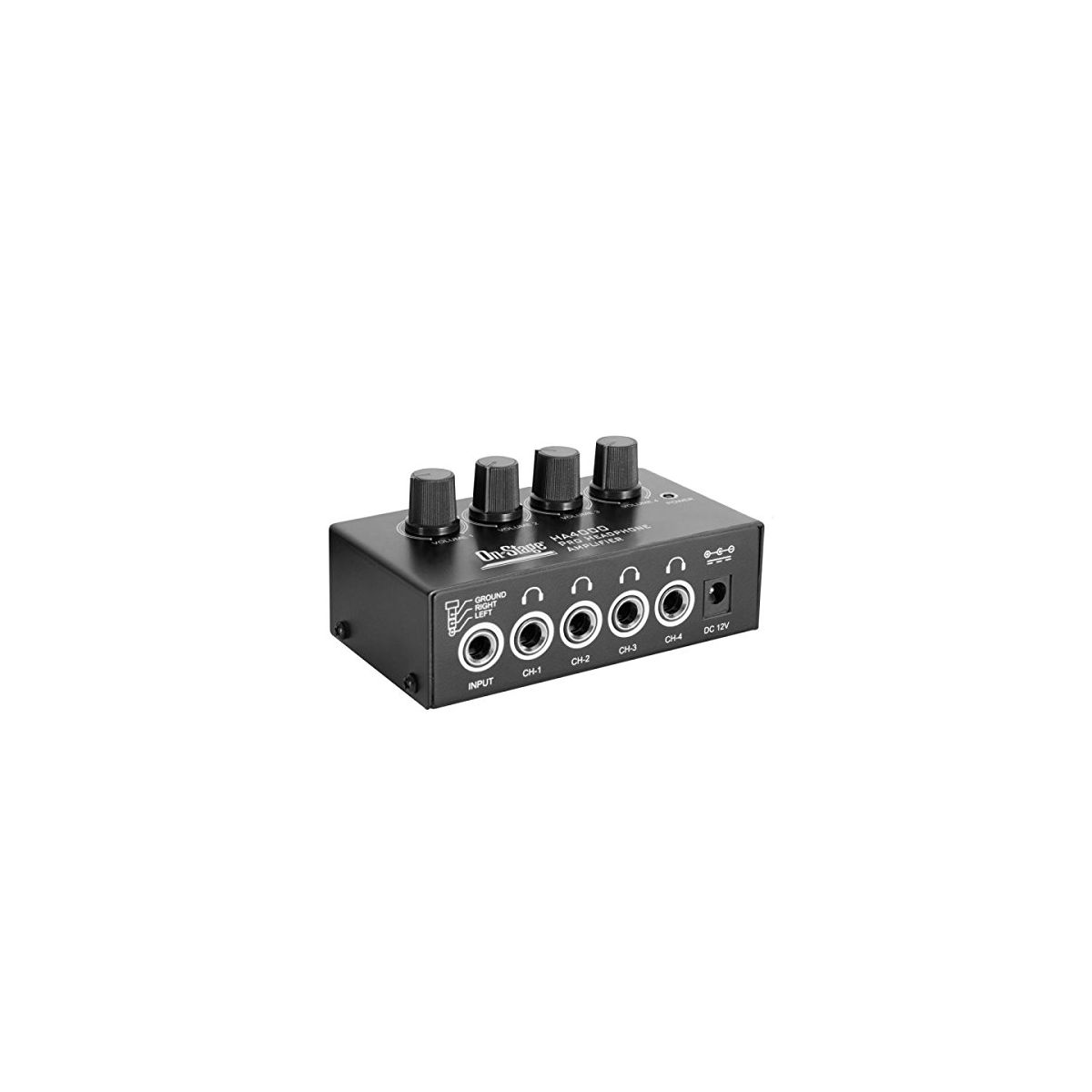 On-Stage HA4000 Four-Channel Headphone Amp - thumbnail 4