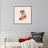 Amanti Art Xmas Stocking by Orara Studio Canvas Wall Art Print Framed 22-in. W x 22-in. H. - 4 of 4