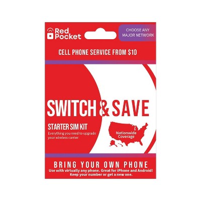 Red Pocket SIM Kit Starter Kit