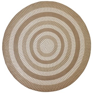 Newport Braid Collection 100% Polypropylene Stripe Pattern Reversible Indoor Utility Rug - Better Trends - 1 of 3