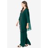 Roaman's Women's Plus Size Three-Piece Embellished Pant Set - 4 of 4