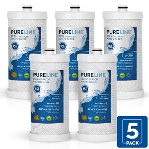 PureLine Replacement for Frigidaire WFC1B, PureSource NGRG 2000 Refrigerator Water Filter and Kenmore 9910, 469910, 46-9910 (5 Pack) - 1 of 4
