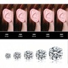 5 Pairs Diamond Stud Set, Stainless Steel Sliver Eearings Set for Women, 3 - 8mm Hypoallergenic Cubic Zirconia 316L Earrings - 4 of 4