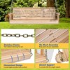 Karl Home | 5ft 3-Personn Nature Outdoor Fir Wood Hanging Porch Swing - 3 of 4