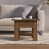 vidaXL Coffee Table Brown Oak 21.7"x21.7"x16.5" Engineered Wood - 4 of 4