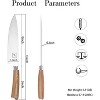 imarku Chef Knife - Pro Kitchen Knife 8 Inch Chef's Knives Japanese SUS440A Stainless Steel Sharp Paring Knife with Ergonomic Handle, Golden - 4 of 4