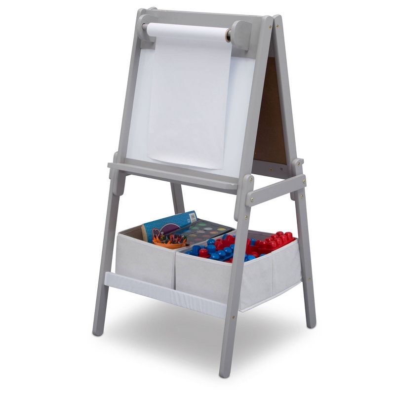 Delta Children MySize Double-Sided Storage Easel- Gray, 6 of 10