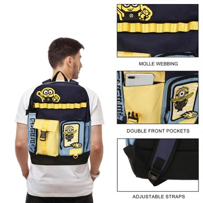 Minions Character Art Navy 18.5” Adult Utility Backpack — фото 5