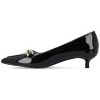 Journee Collection Womens Rumi Kitten Heel Loafer Pointed Toe Pumps - 2 of 4
