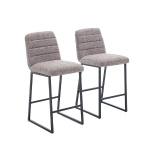 NicBex Set of 2 Bar Stools for Kitchen Island,Counter Height Bar Stools with Footrest,Bar Chairs for Dining Rooms,Kitchens,White/Coffee/Beige/Brown - 1 of 4