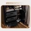 6-Tier Bookshelf with Door and 3 Drawers, 71" H Tall Bookcase with 3-Tier Open Shelves, Wooden Book Shelf w/Storage Cabinet for Home Office - 3 of 4