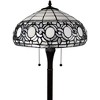 Amora Lighting Tiffany Style Floral White Floor Lamp 62" High - 3 of 3