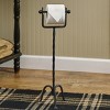 Park Designs Black Standing Toilet Tissue Holder 23"H - 3 of 4